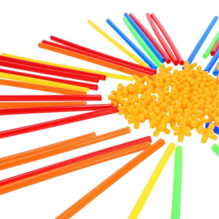 Mega Creative, klocki konstrukcyjne, słomki, 298 elementów