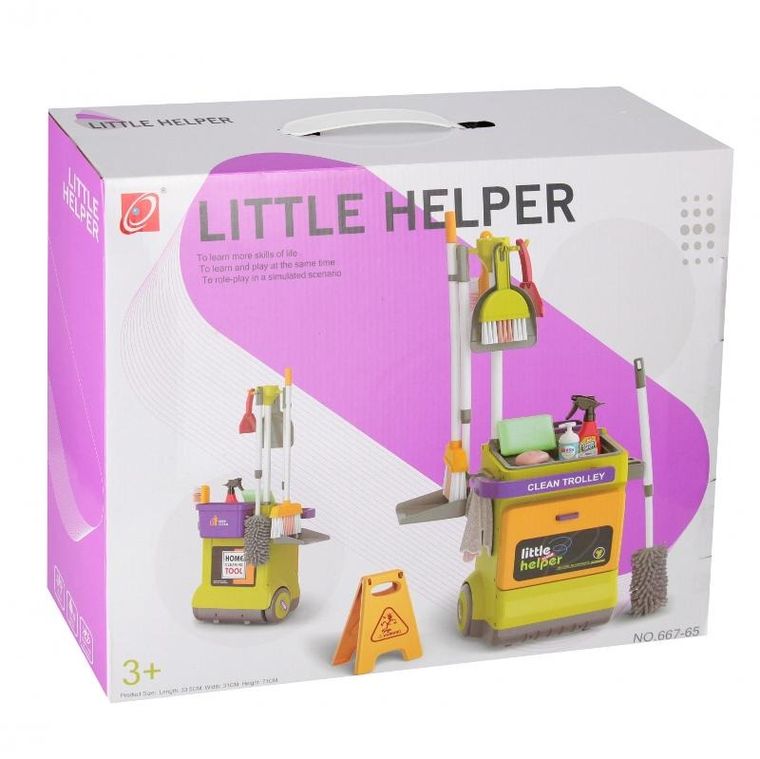 Mega Creative, zestaw do sprzątania wózek