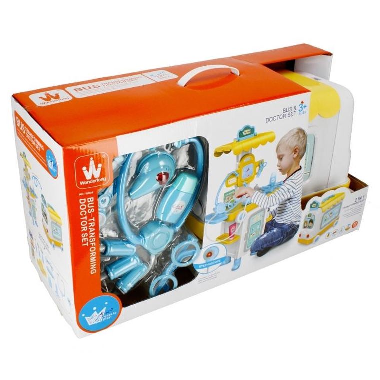 Mega Creative, zestaw lekarski, 2w1, auto