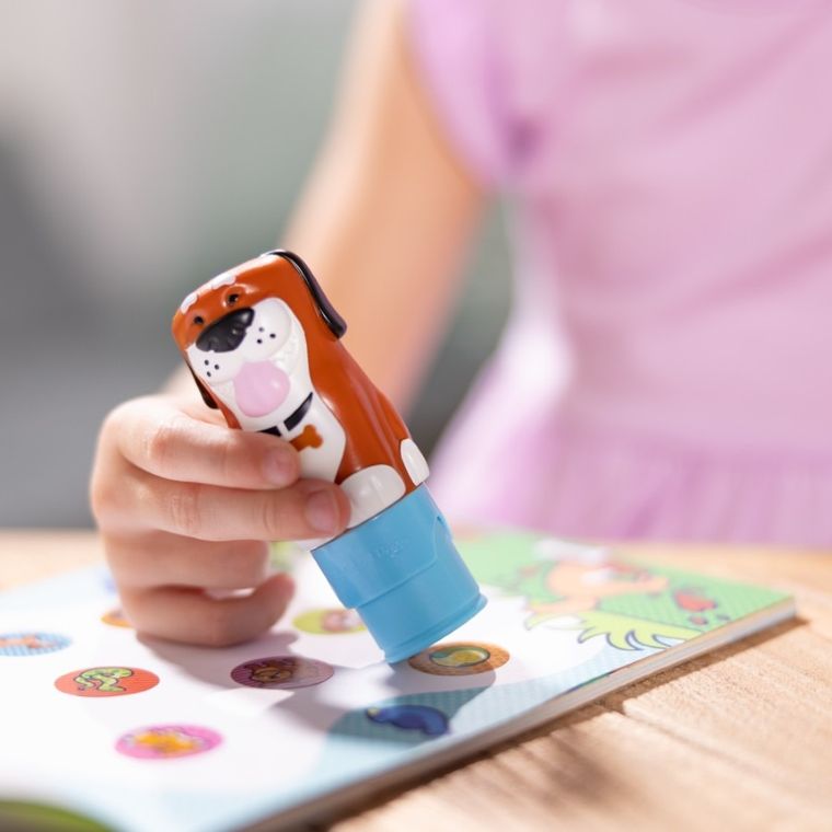 Melissa & Doug, Sticker Wow! stempel z naklejkami, Piesek