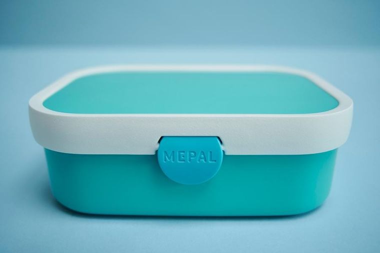 Mepal, Campus, lunchbox, bidon i pojemnik na owoce, zestaw, Cool Blue
