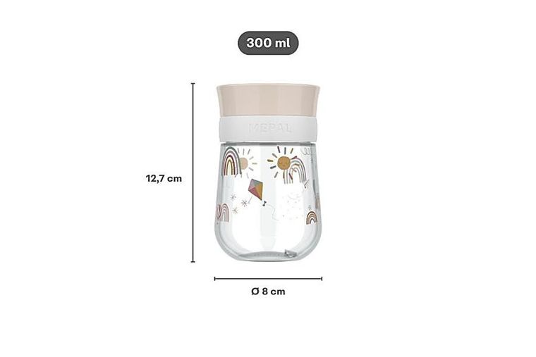Mepal, Mio, Forest Friends, kubek treningowy do nauki picia, 9m+, 300 ml