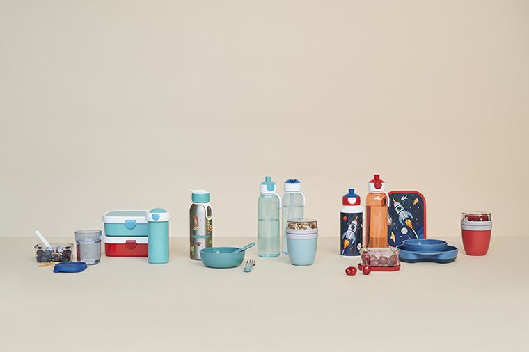 Mepal, Spiderman, lunchbox, bidon i pojemnik, zestaw śniadaniowy, 3 elementy