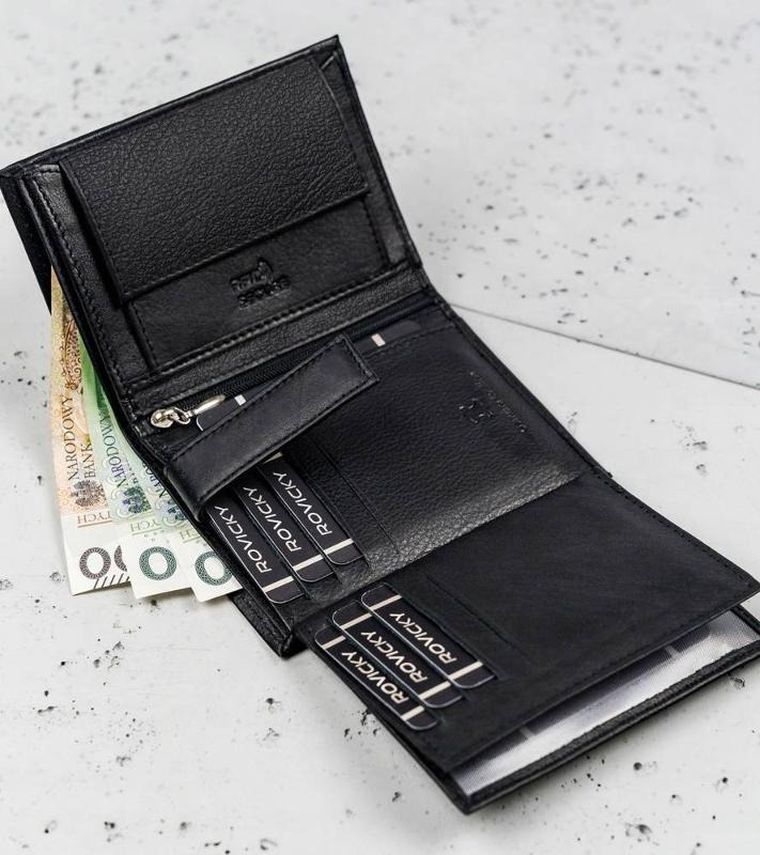 Męski portfel skórzany średnich rozmiarów, Ronaldo