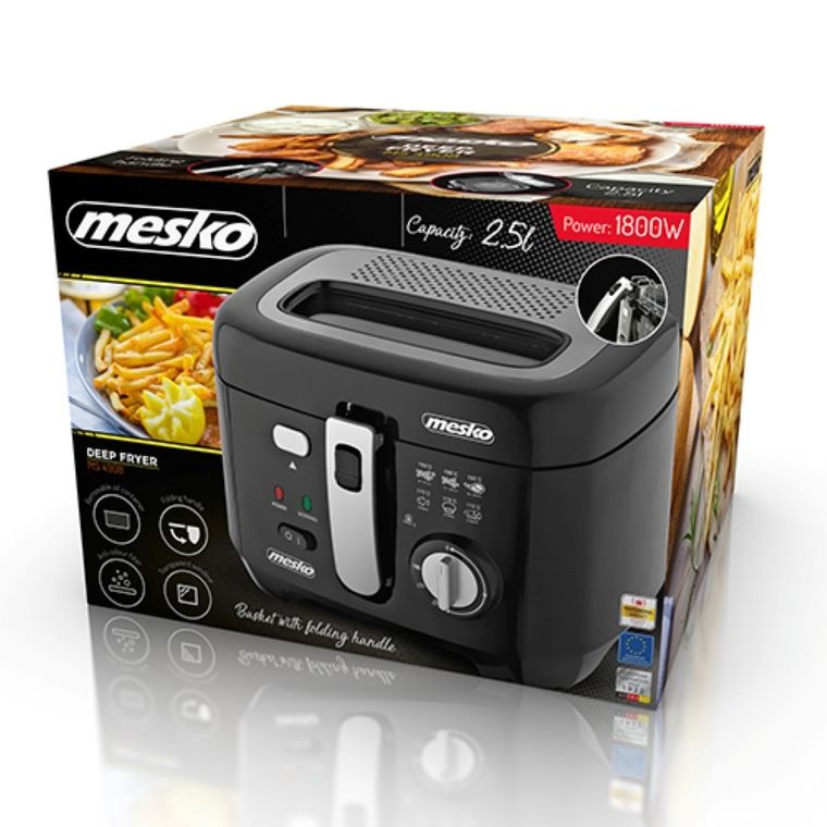 Mesko, frytkownica, 2,5 L, 1800W, MS 4908