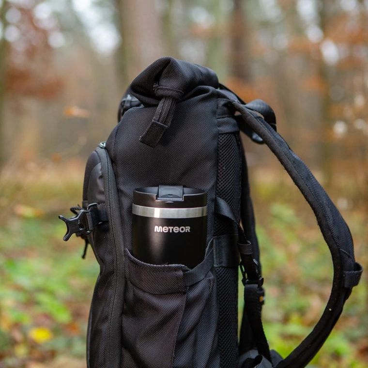 Meteor, kubek termiczny, czarny, 480 ml