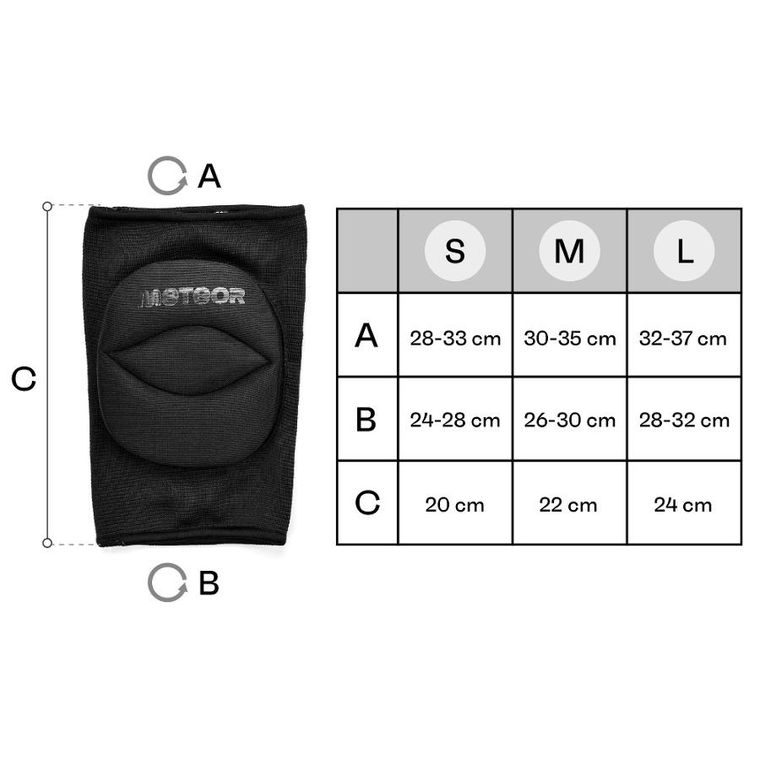 Meteor, nakolanniki siatkarskie, rozmiar M