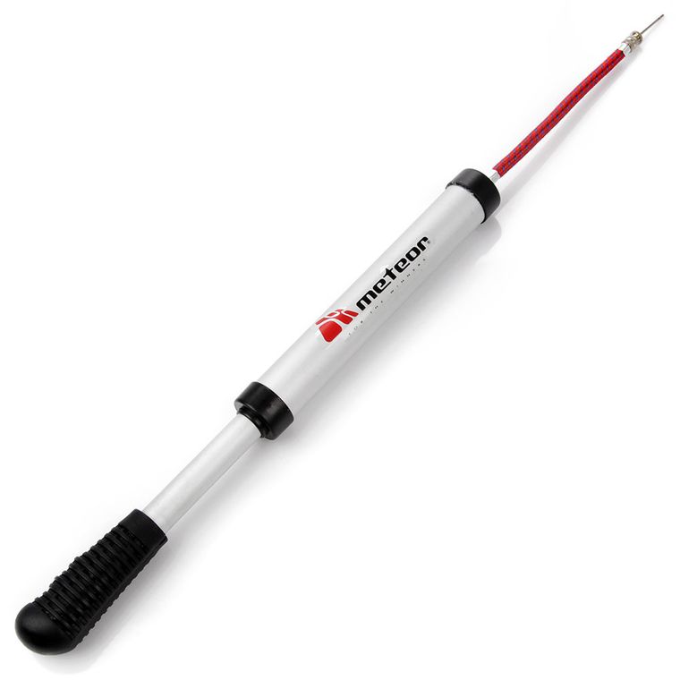 Meteor, pompka do piłek z wężykiem, aluminiowa