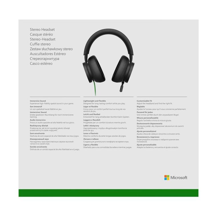Microsoft, Stereo Headset Xbox Series, słuchawki przewodowe