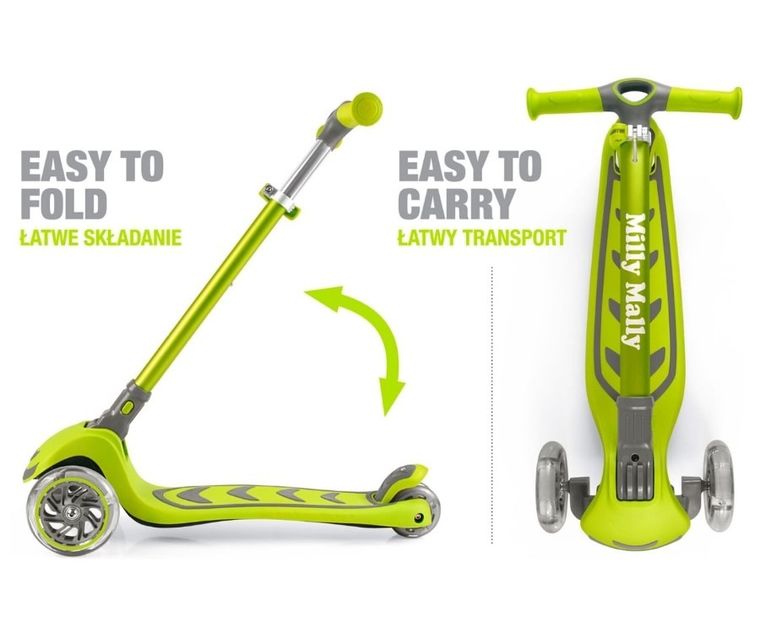 Milly Mally, Scooter Boogie, hulajnoga 3-kołowa, niebieska