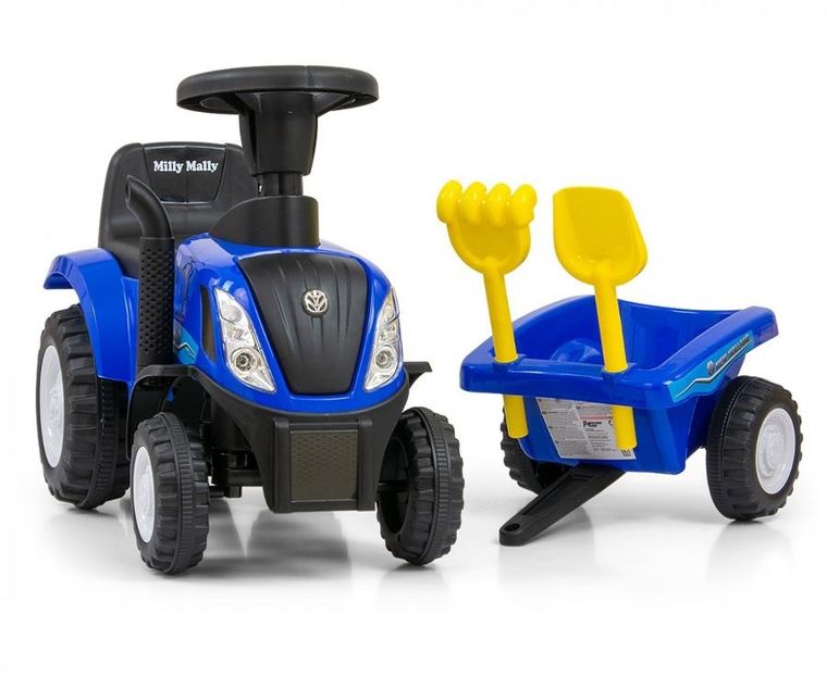 Milly Mally, Traktor New Holland T7, jeździk, pojazd, niebieski