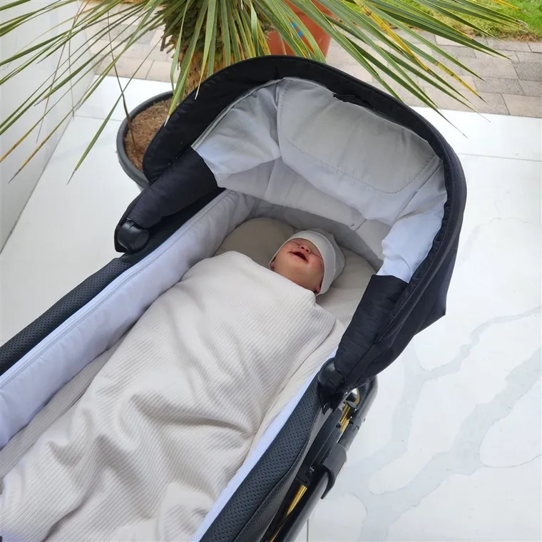 MimiNu, Soft, becik do spania i tulenia, interlock, TOG 2-2.5, pudrowy róż