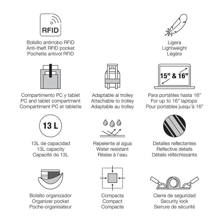 Miquelrius, Back To Work, plecak, zielony, 13l