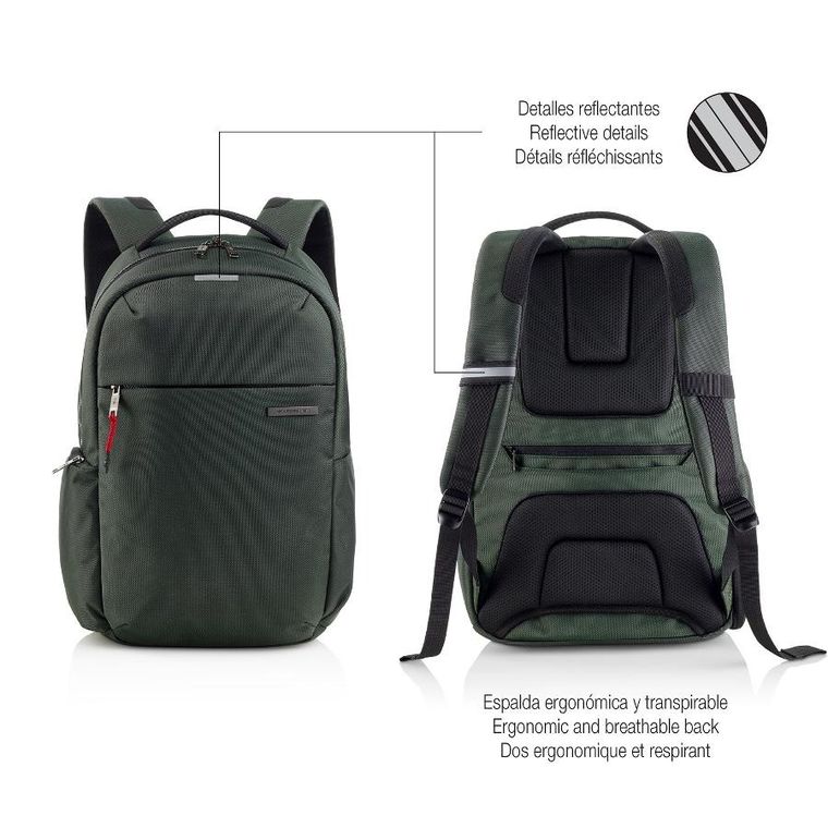 Miquelrius, Back To Work, plecak, zielony, 22l