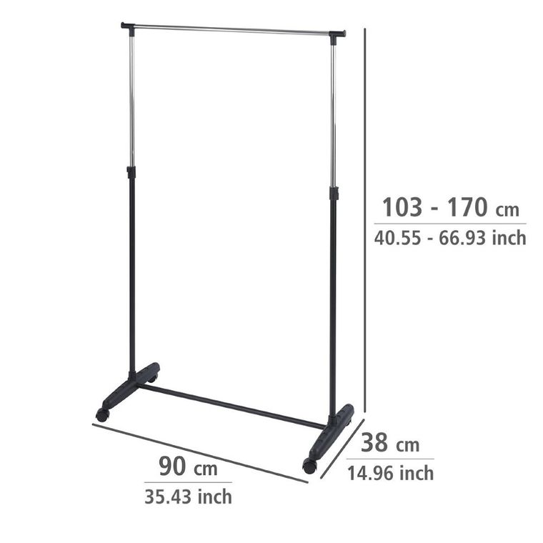 Mobilny stojak na ubrania, Milkey