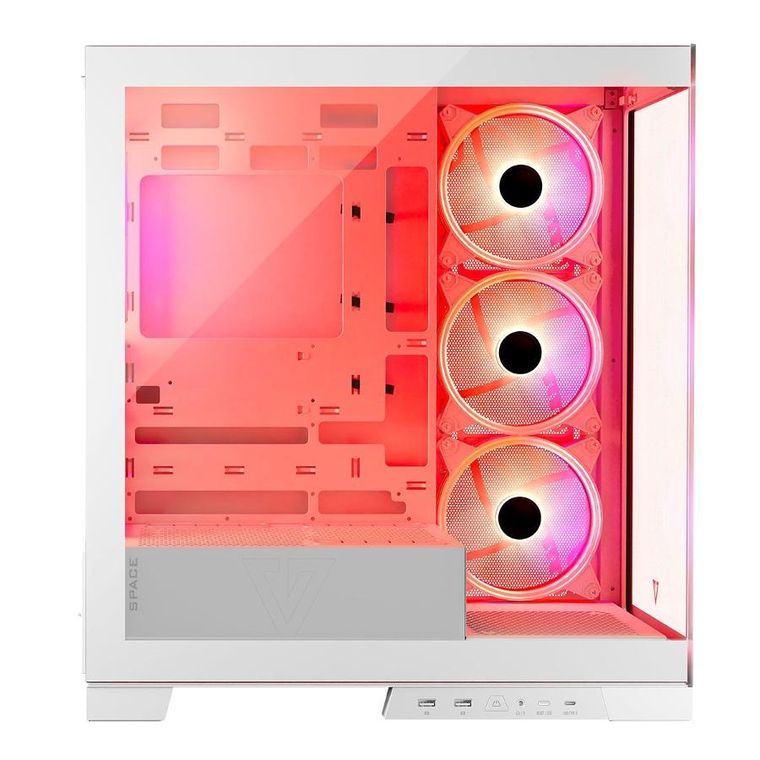 Modecom, Volcano Space ARGB, obudowa komputerowa, biała