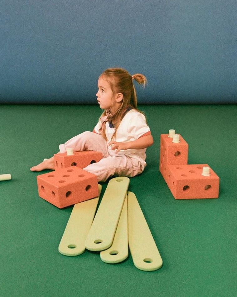 Modu, Balance Track, zestaw z deskami aktywizującymi, Burnt Orange/Dusty Green