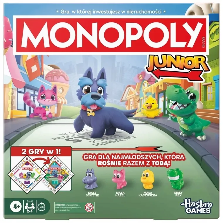 Monopoly Junior, familijna gra ekonomiczna 2w1