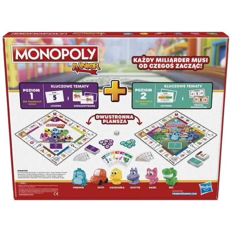 Monopoly Junior, gra familijna 2w1