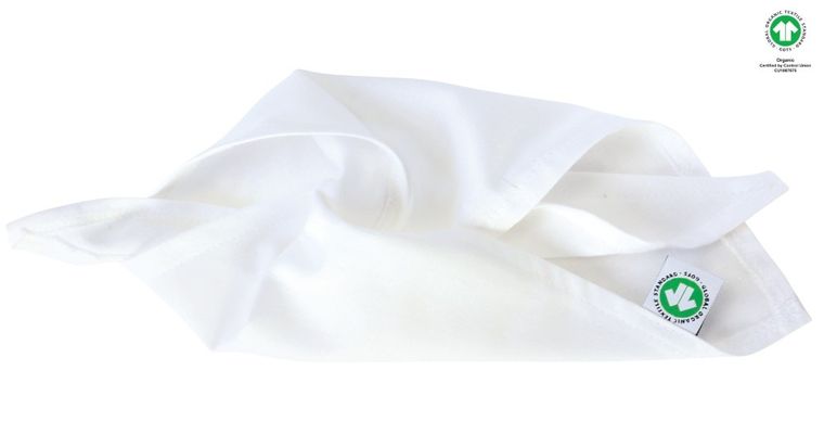 Motherhood, ECO, chusteczka muślinowa na główkę, biała, 60-30 cm