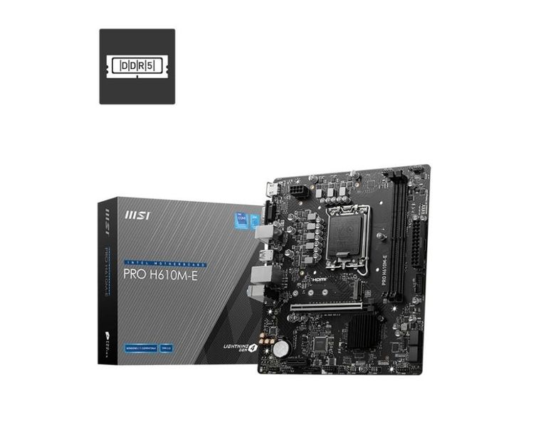 MSI, płyta główna, PRO H610M-E s1700 2DDR5 HDMI M.2 mATX