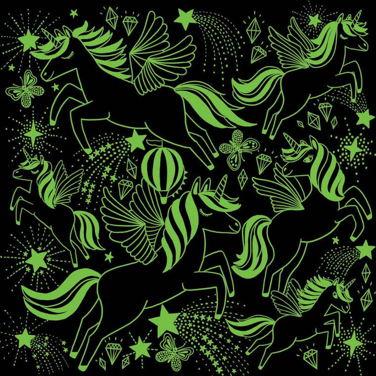 Mudpuppy, Jednorożce, puzzle świecące w ciemności, 300 elementów