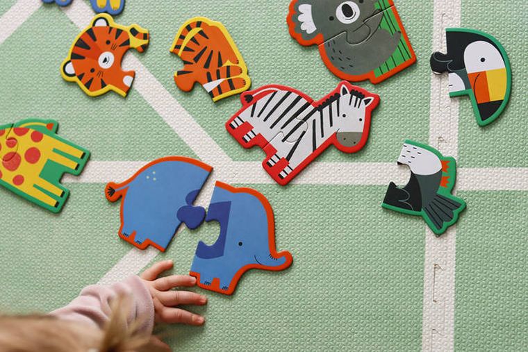 Mudpuppy, Szczęśliwe zwierzątka, Pierwsze puzzle, 8 elementów