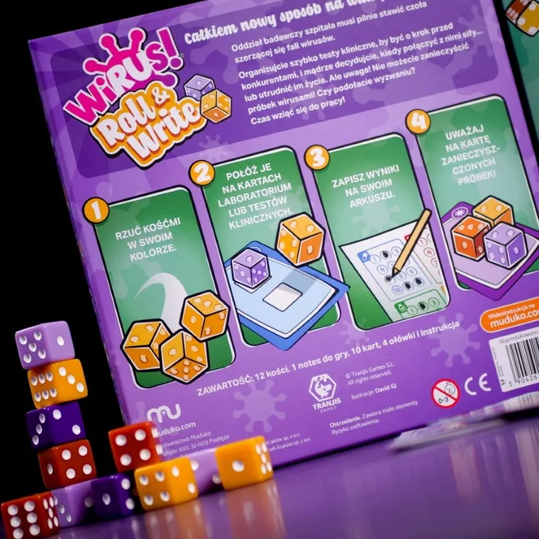 Muduko, Wirus! Roll & Write, gra kościana