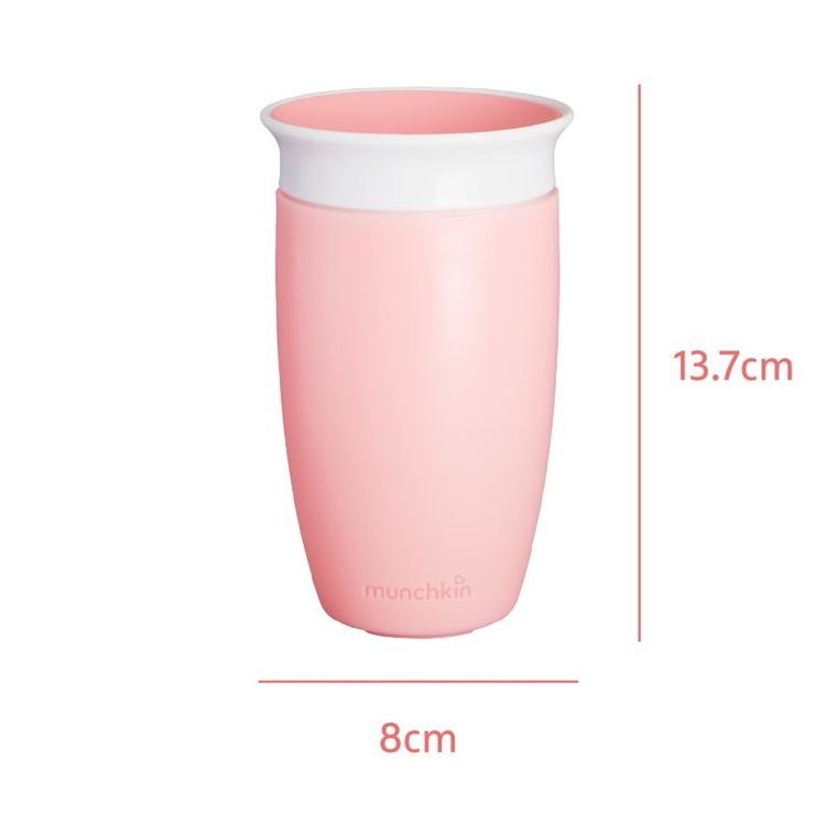 Munchkin, Miracle 360°, kubek, różowy, 296 ml