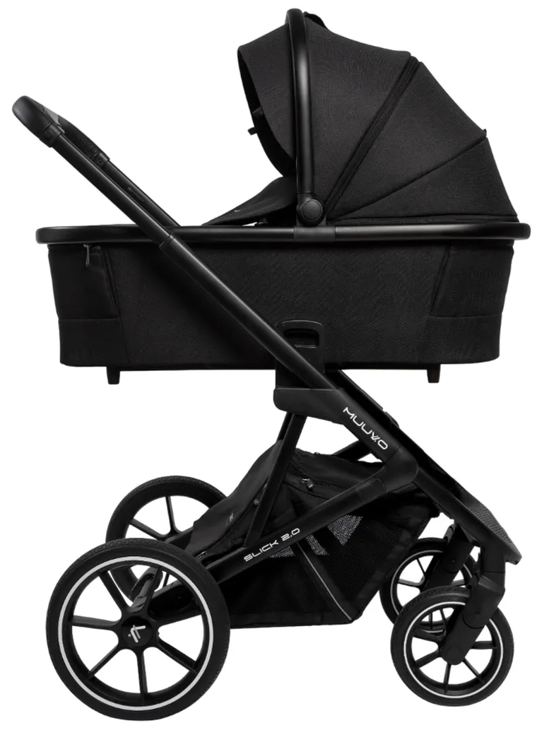 Muuvo, Slick 2.0, wózek wielofunkcyjny, 2w1, Classic Black