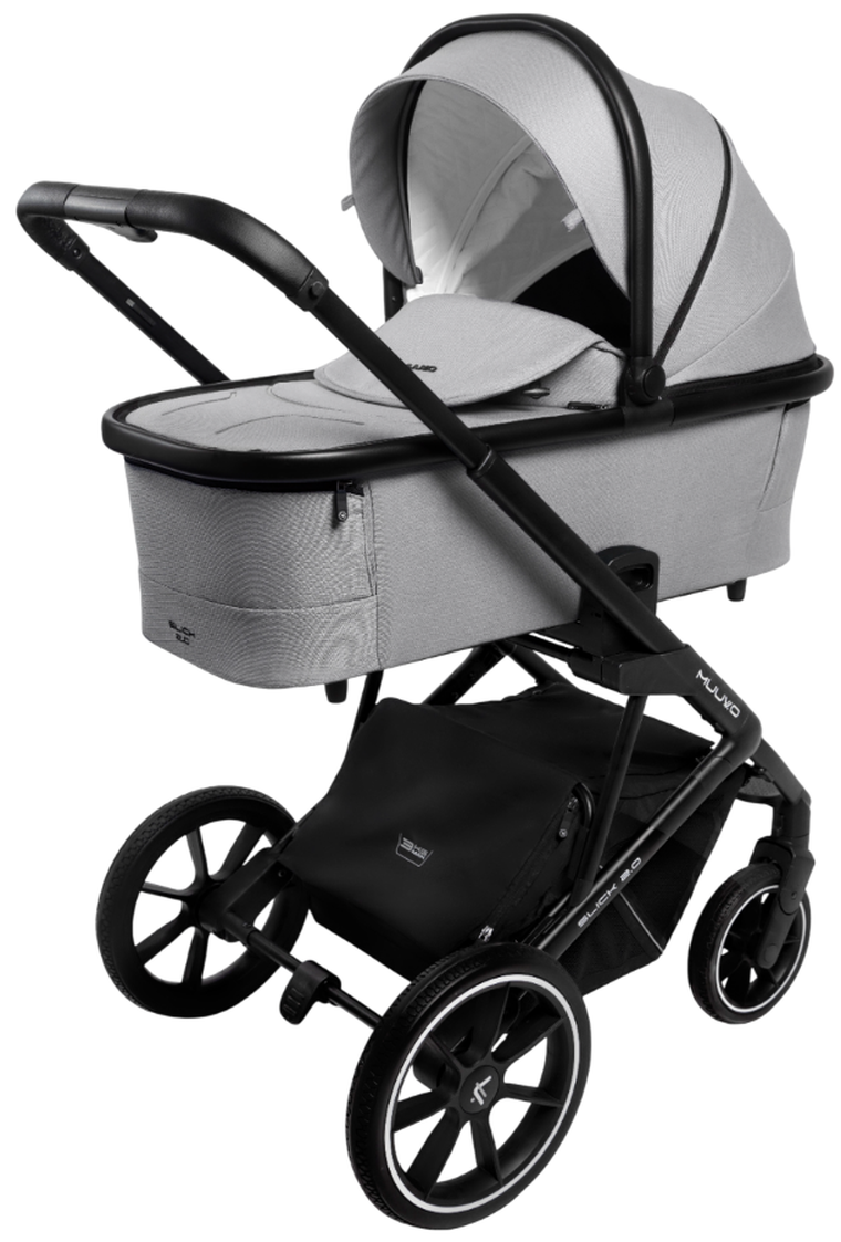 Muuvo, Slick 2.0, wózek wielofunkcyjny, 2w1, Light Grey
