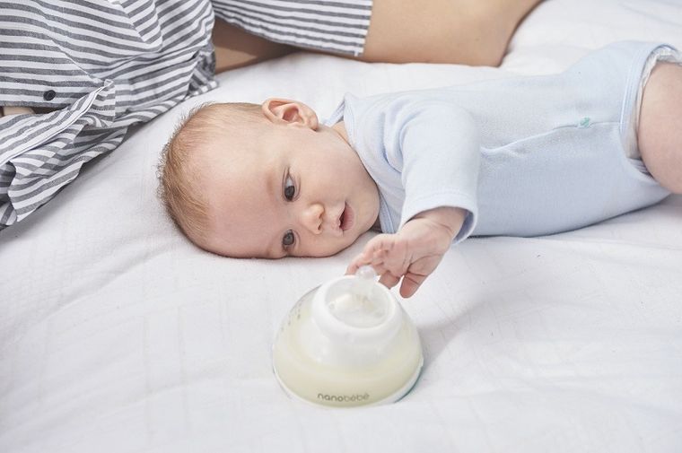 Nanobebe, smoczek silikonowy na butelkę o szybkim przepływie, 6m+, 2 szt.