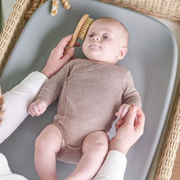 Nattou, Softy, miękka mata do przewijania bez BPA, Grey, 50-70 cm