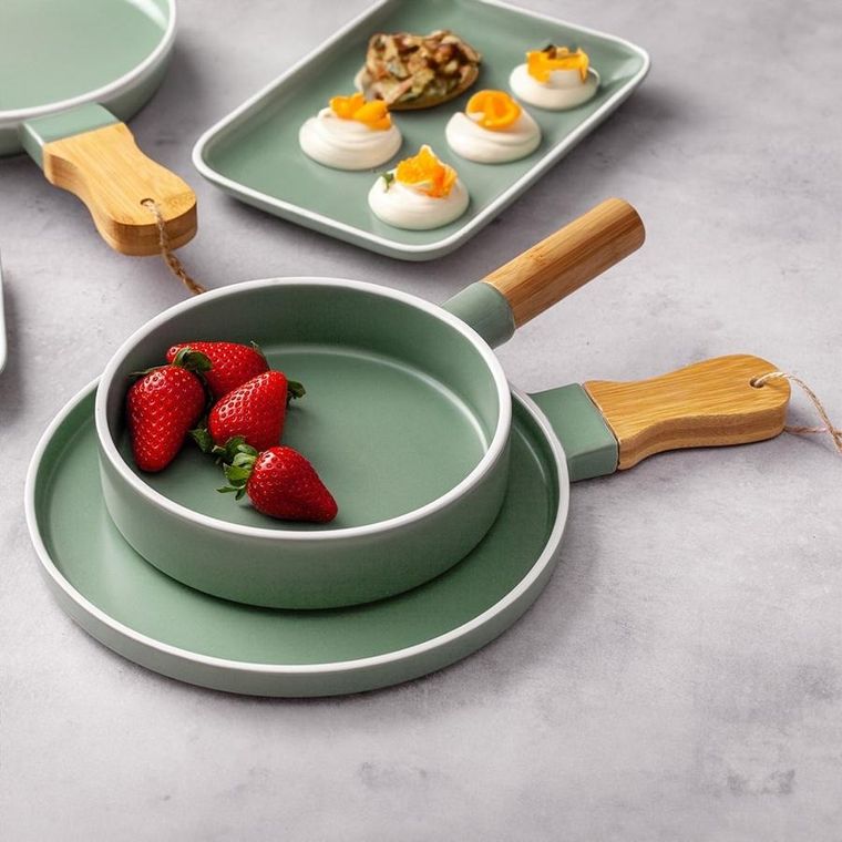 Nava, talerz do serwowania, porcelanowy, Terrestrial, 40-26.5 cm