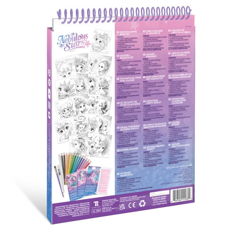 Nebulous Stars, Estrelia, kolorowanka z pisakiem wodnym i kredkami
