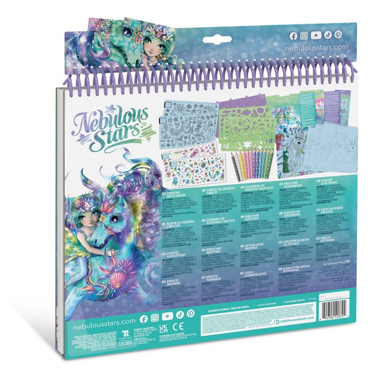 Nebulous Stars, Konie Ariaz i Joyiaz, szkicownik z kredkami i naklejkami