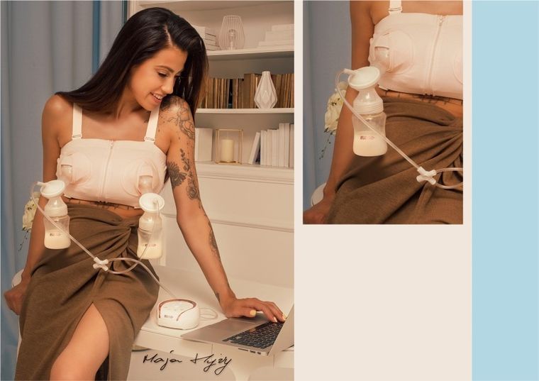 Neno, Libero, gorset laktacyjny, beżowy