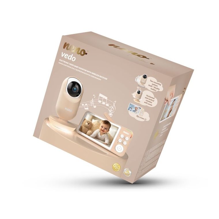 Neno, Vedo Cream, elektroniczna niania z kamerą, 2,4 GHz