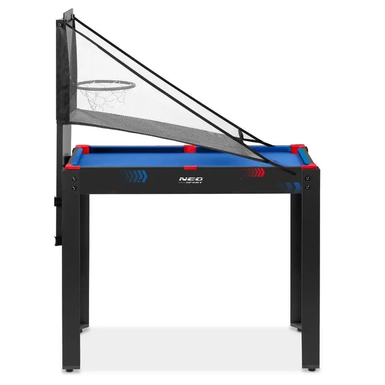 Neo-Sport + stół do gier 5w1: cymbergaj + ping-pong + bilard + koszykówka + łuk z tarczą