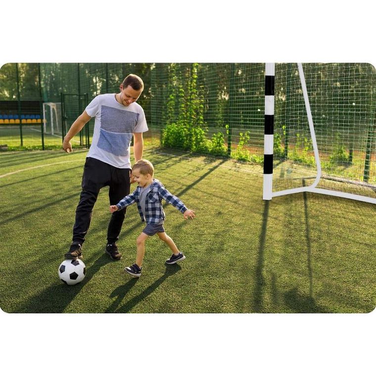 Neo-Sport, bramka piłkarska, czarno-biała, 300-200-120 cm