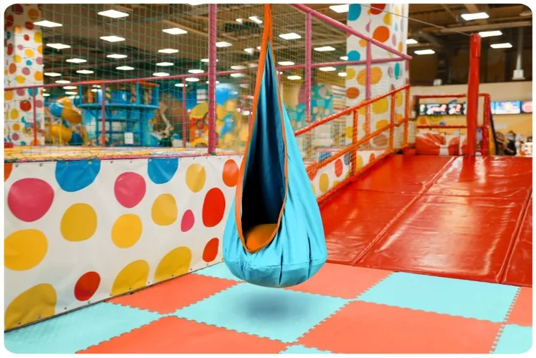 Neo-Sport, huśtawka, fotel wiszący dla dzieci, błękitny