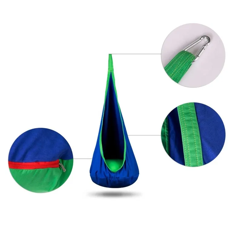 Neo-Sport, kokon, fotel wiszący, niebieski