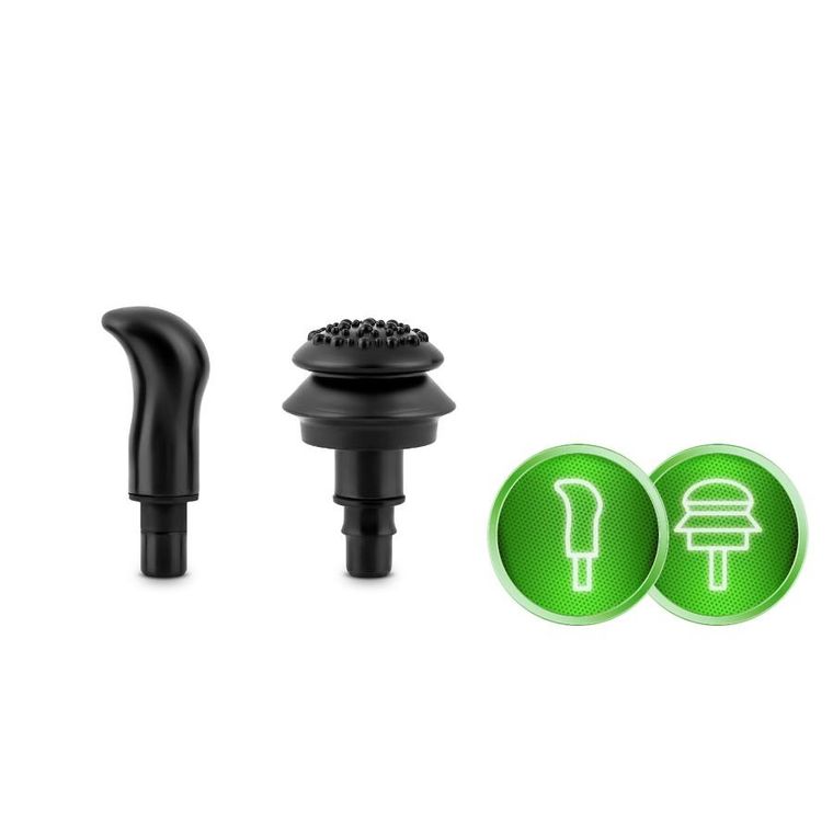 Neo-Sport, pistolet do masażu ciała, 8 nakładek, czarny