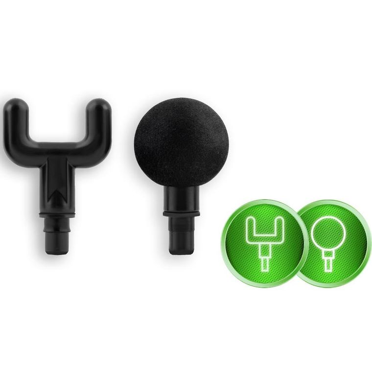 Neo-Sport, pistolet do masażu ciała 8 nakładek, czarny, NS-501