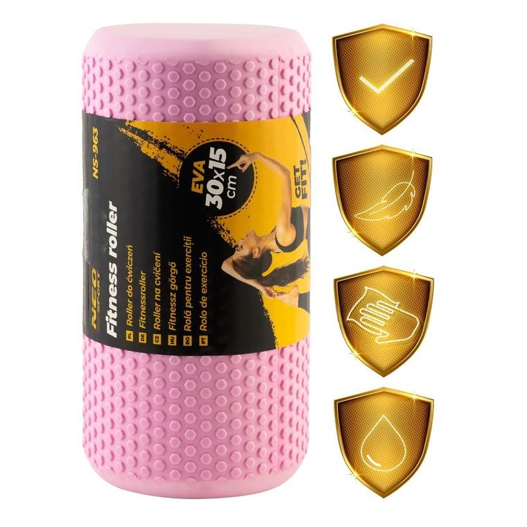 Neo-Sport, roller do ćwiczeń, różowy