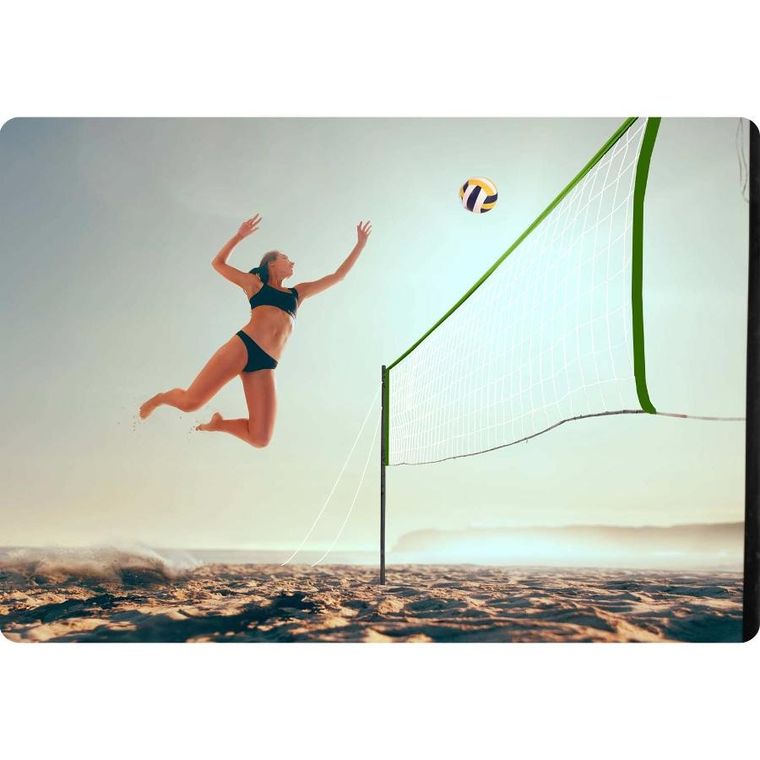 Neo-Sport, siatka i stelaż do gry w siatkówkę i badmintona, 570 cm