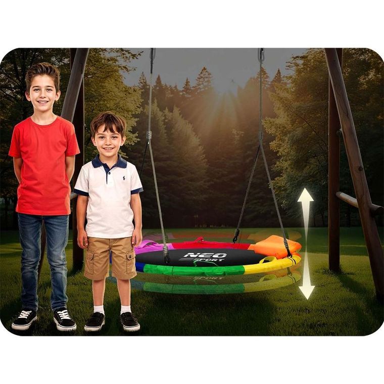Neo-Sport, Swingo, huśtawka bocianie gniazdo, 100 cm