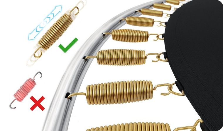 Neo-Sport, trampolina ogrodowa z siatką zewnętrzną i drabinką, 10ft/312 cm