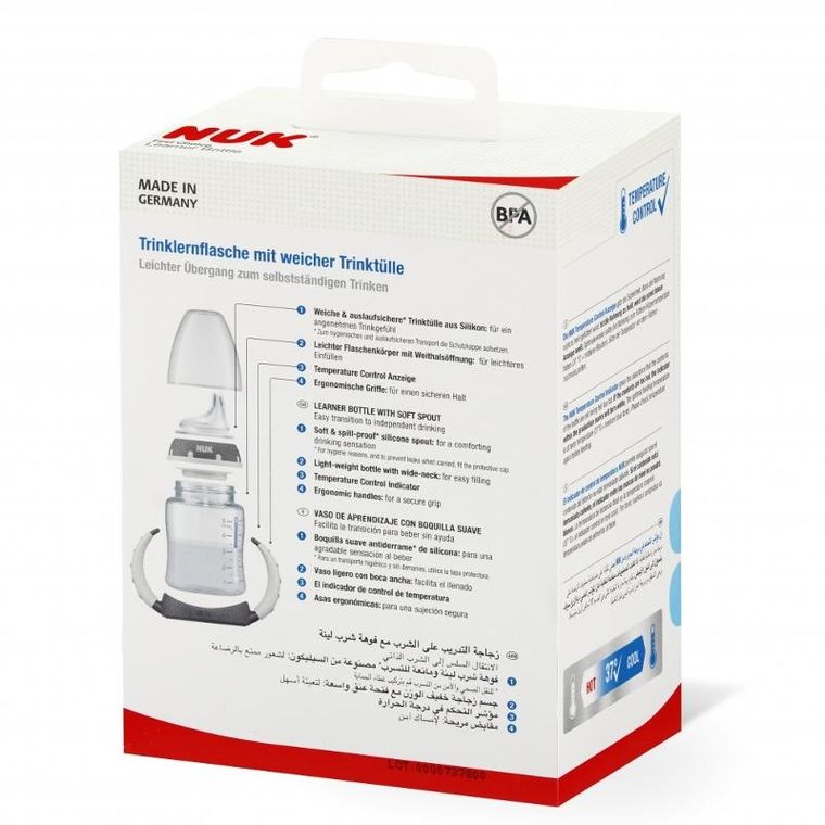 Nuk, Kubuś Puchatek, First, butelka z uchwytem, 6-18m, 150 ml, 1 szt.