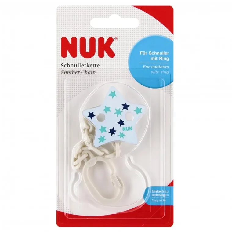 Nuk, łańcuszek do smoczka uspokajającego, 1 szt.